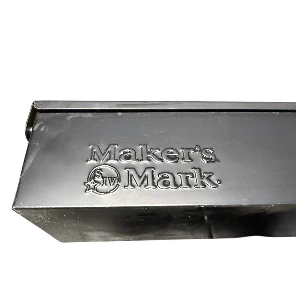 Maker's Mark Metal Black Storage/Display Box for Condiments & Bar Tools